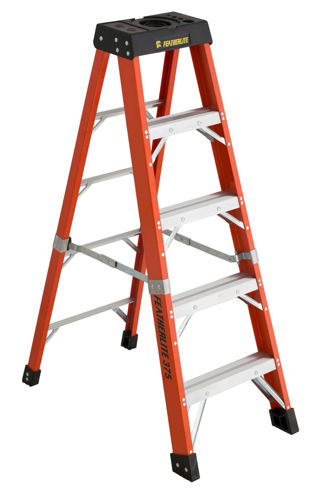 5&#39; Fiberglass Stepladder Type IAA 375 Load Capacity (lbs)
