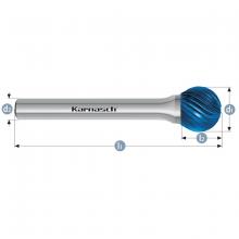 Karnasch 115030.045 - Tungsten carbide burr - BLUE-TEC