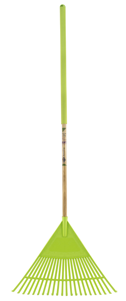 Leaf rake, 22 py tines, 47&#34; hdle, Botanica