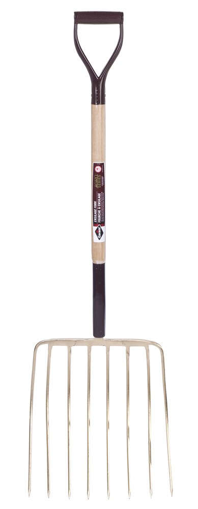 Ensilage fork, 8 tines/16&#34;, wood handle, dh, Agro Series