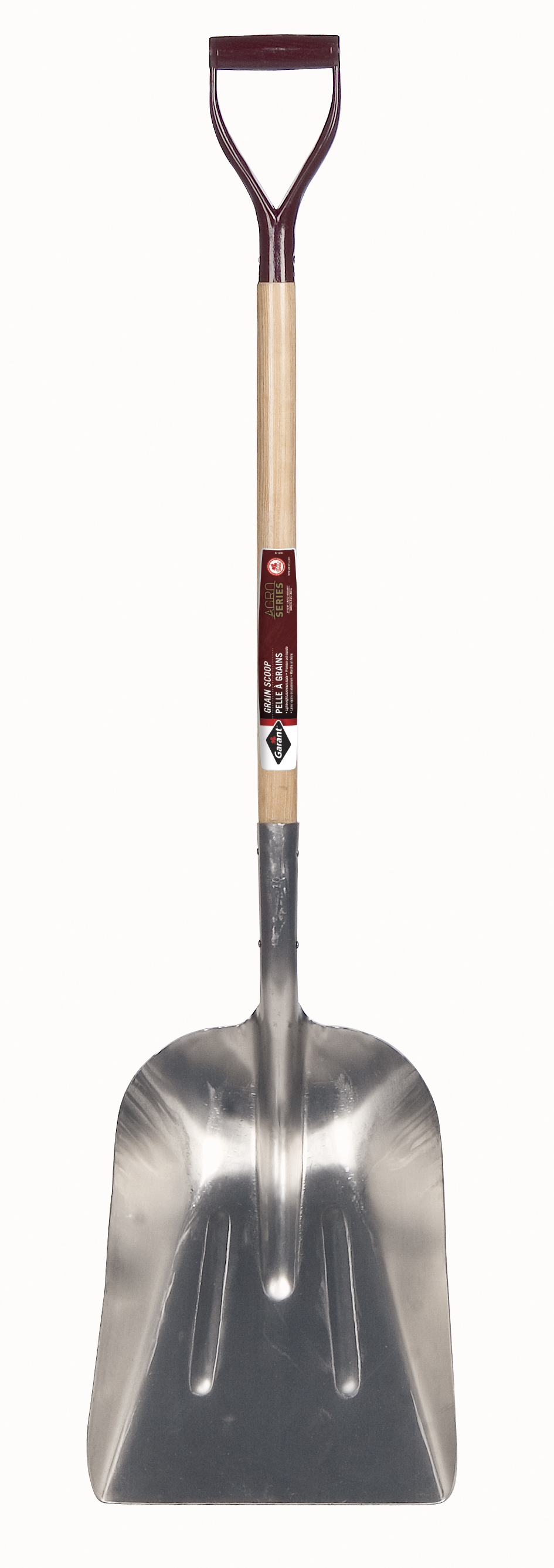 Grain scoop #10, aluminum blade, 27.75&#34; hdle, dh