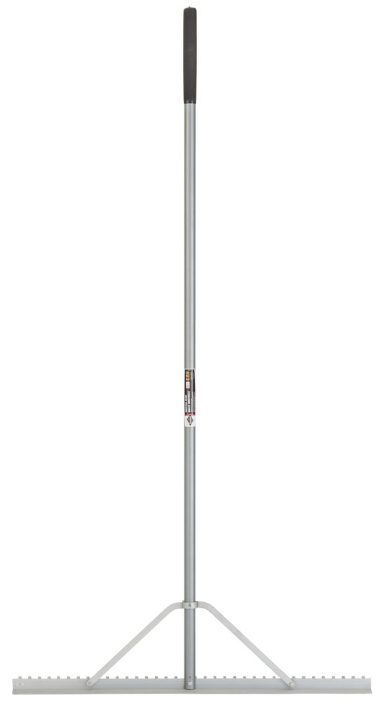 Level rake, landscaping, head/hdle aluminum, unassembled