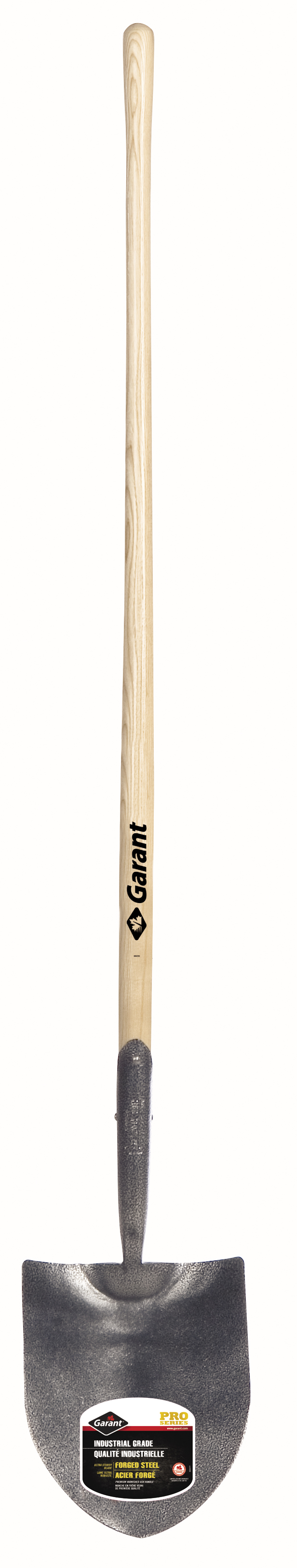Shovel, rp blade, 48&#34; wood handle, lh