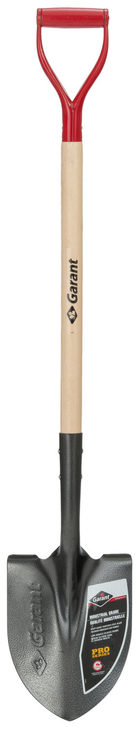Shovel, tempered rp blade, 35&#34; wood handle, dh, Garant pro