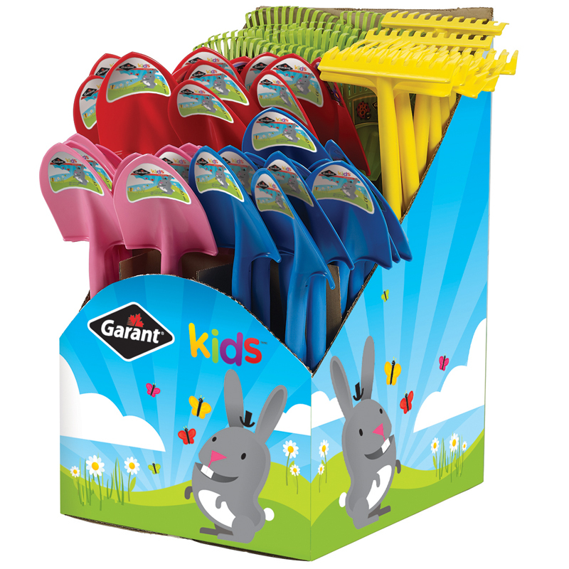 Display, poly kid&#39;s tools of 60 units