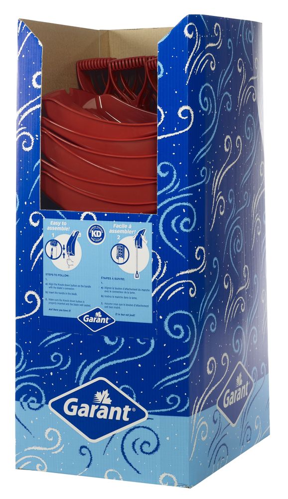 Snow shovel, 13.9&#34; py blade, display box