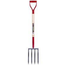 Garant G411D - Spading fork, 4 tines/11", wood handle, dh, Garant Pro