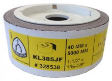 Klingspor Inc 278790 - KL 385 JF Rouleaux, 115 x 5000 mm Grain 80