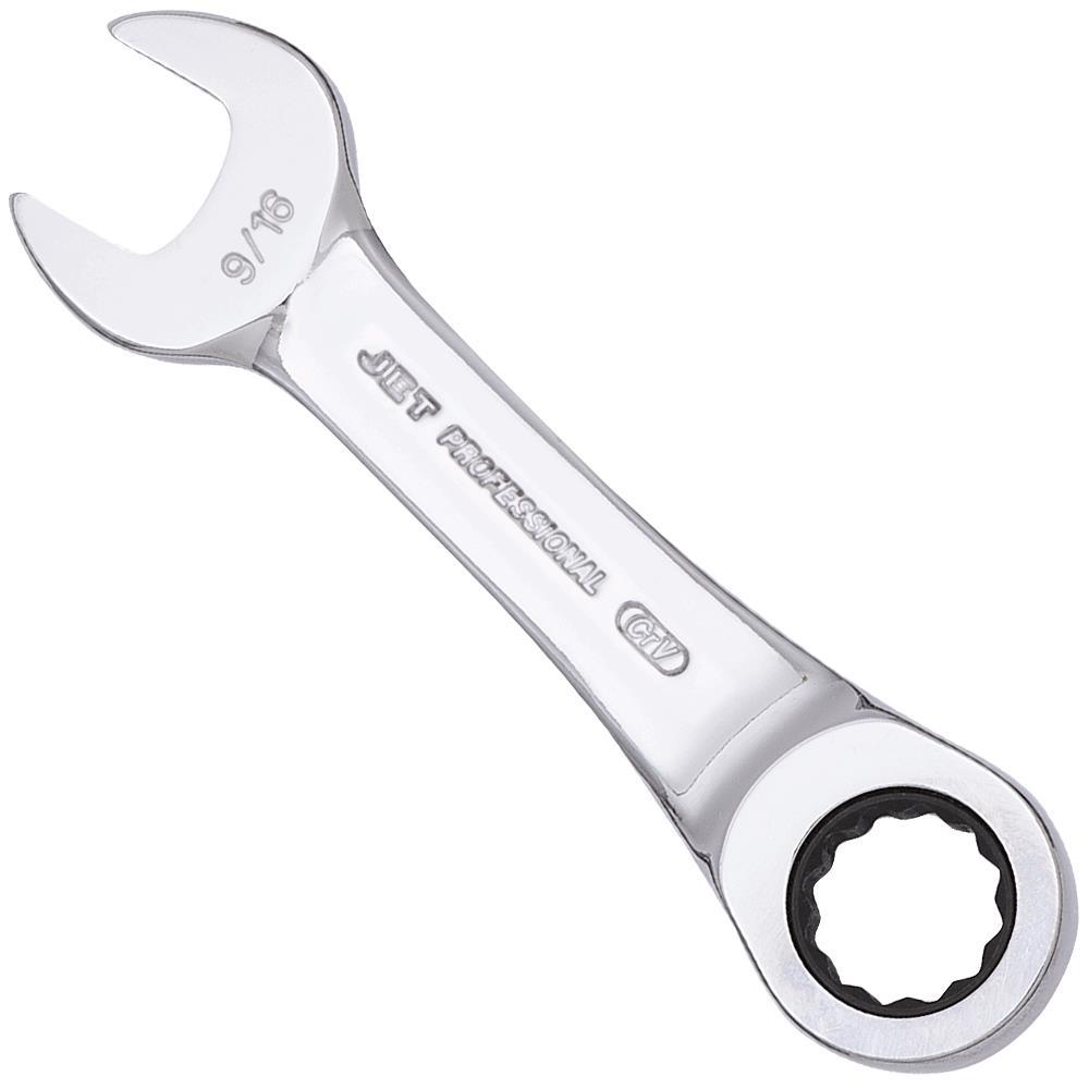 Ratcheting Stubby Wrench - SAE - 9/16”