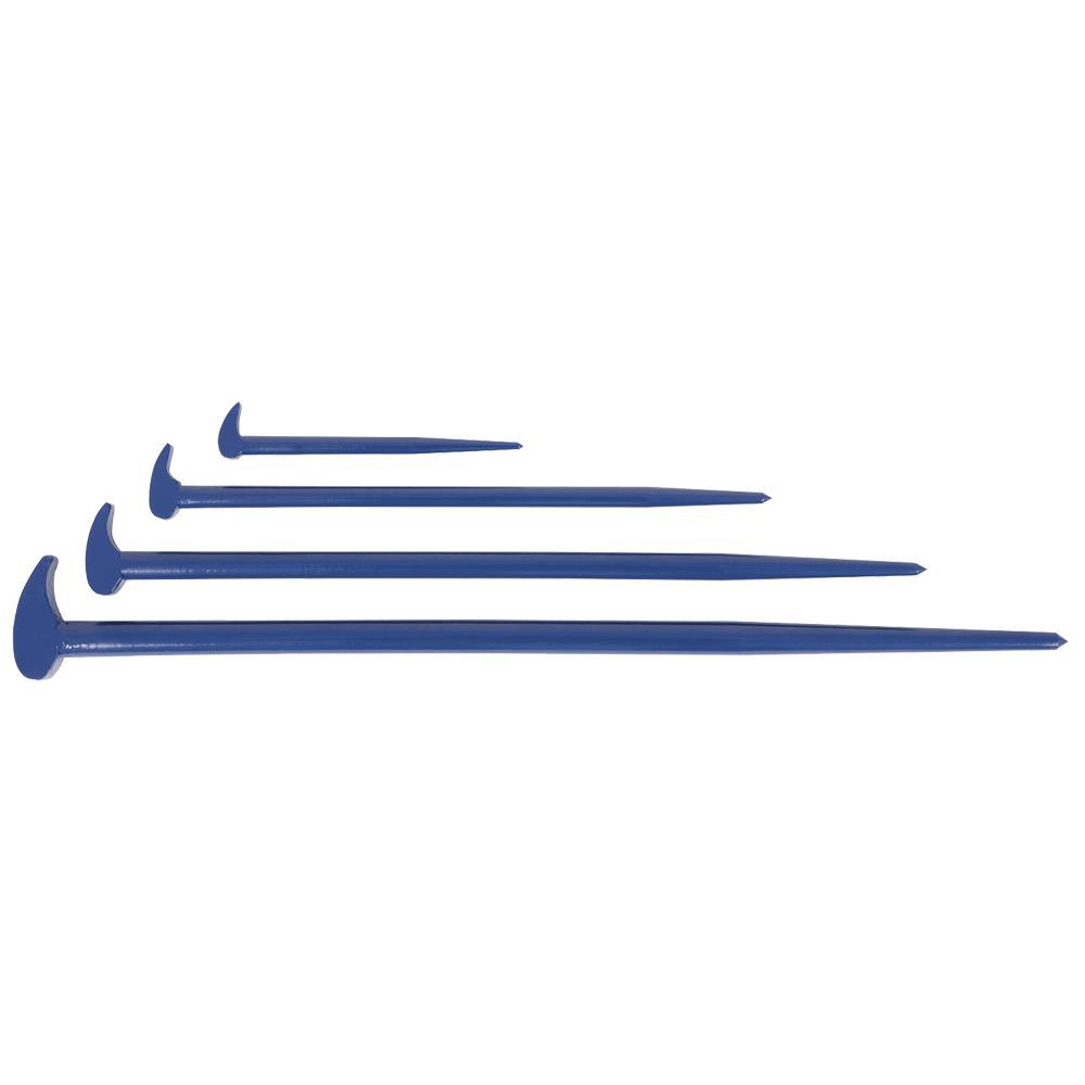4 PC Rolling Head Pry Bar Set