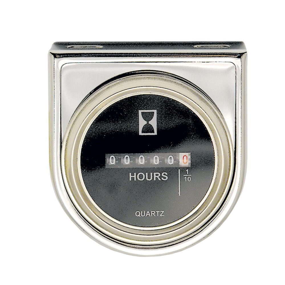 Heavy Duty / Marine Chrome Series Hourmeter Gauge Kit