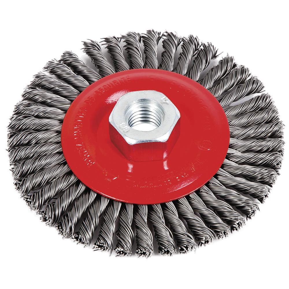 4-1/2&#34; x 1/4&#34; x 5/8&#34;-11NC Stringer Bead Brush - High Performance