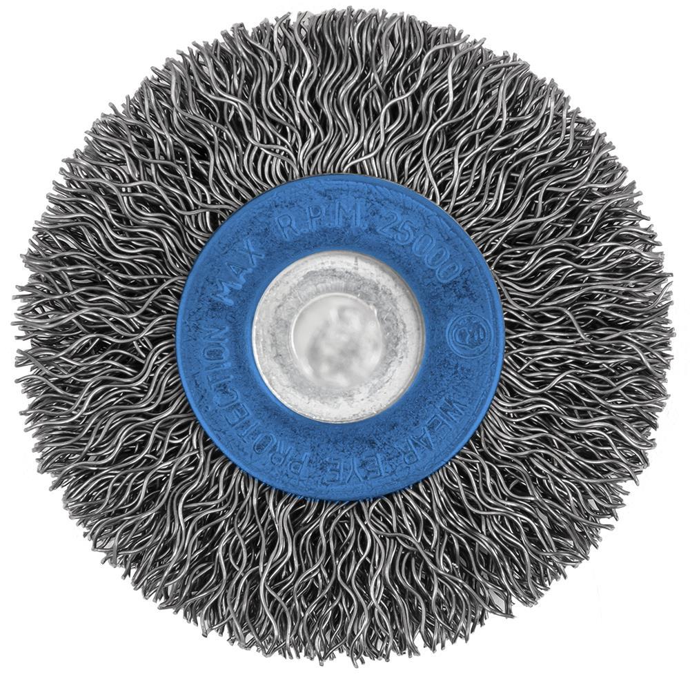2&#34; x 1/4&#34; Shaft Mounted Crimped Radial Brush SST
