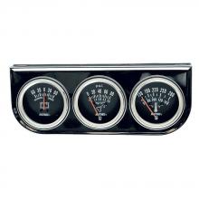 Jet HTA1308 - Chrome Series Triple Ammeter, Oil Pressure and Water Temperature Gauge Kit