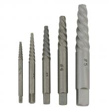 Jet 720771 - 5-Piece Spiral Type Screw Extractor Set