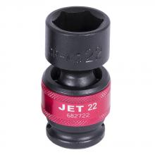 Jet 682722 - 1/2" DR x 22mm Universal Regular Impact Socket - 6 Point