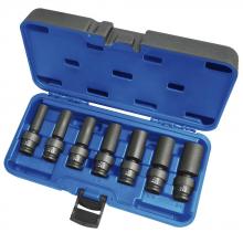 Jet 610283 - 7 PC 3/8" DR SAE Universal Deep Impact socket Set - 6 Point