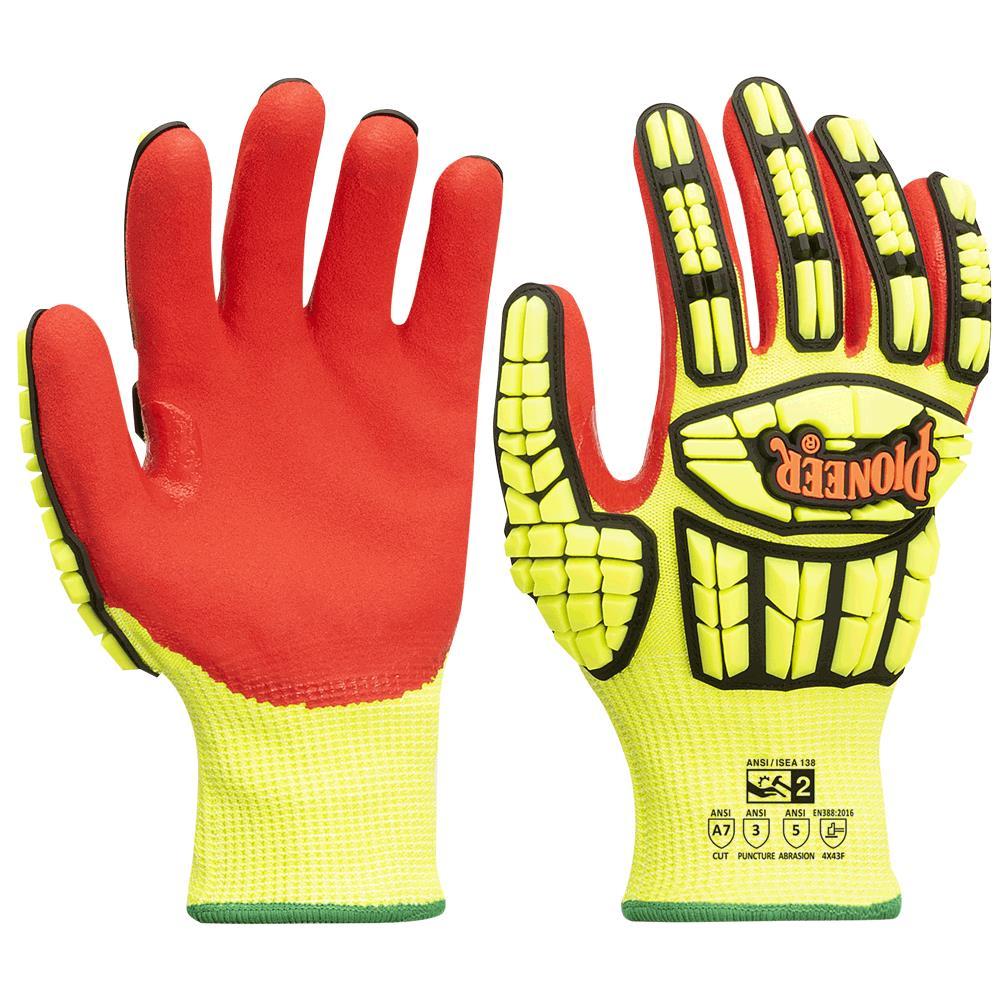 Cut and Impact-Resistant Gloves (Pair) with TPR - Level A7 - XL