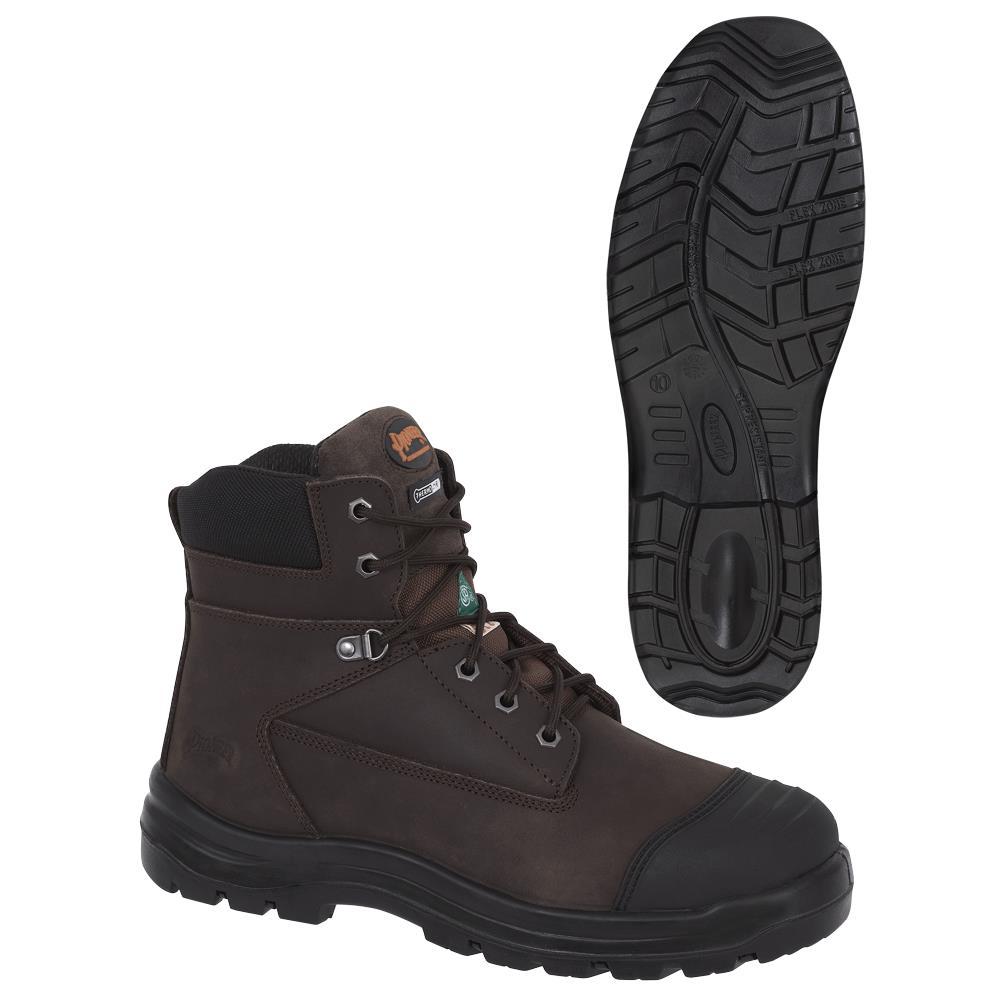 Brown Leather 6&#34; Work Boot - 9.5
