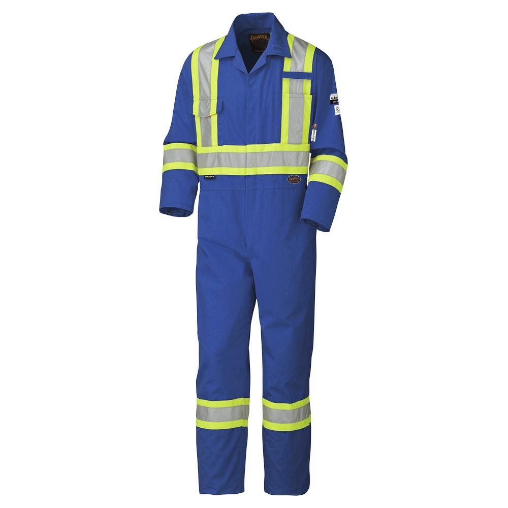 Royal Blue Flame-Gard® FR/ARC Rated 98% Cotton 2% Antistatic 6.5 oz Coverall -  58