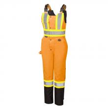 Pioneer V1121651-XL - Women's Hi-Viz 100% Waterproof Overalls - Hi-Viz Orange - XL