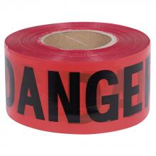 Pioneer V6310260-O/S - Red Danger Tape - 1000' x 3" x 0.04 mm