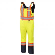 Pioneer V2590260-XL - Hi-Viz Yellow "The Defender" FR/ARC/Antistatic 300D Oxford Trilaminate Safety Rainwear Bib P