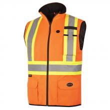 Pioneer V1210250-XL - Hi-Viz Heated Insulated Safety Vest - Hi-Viz Orange - XL