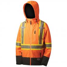 Pioneer V1130450-XL - Softshell Waterproof Premium Safety Jacket Hi-Viz Orange - XL