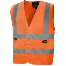 Pioneer V1031050-4XL - Hi-Viz Polyester Tricot Safety Vest with 2" Tape - Hi-Viz Orange - 4XL